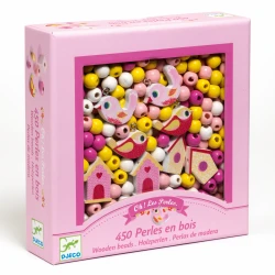 Dřevěné korálky: Ptáčci