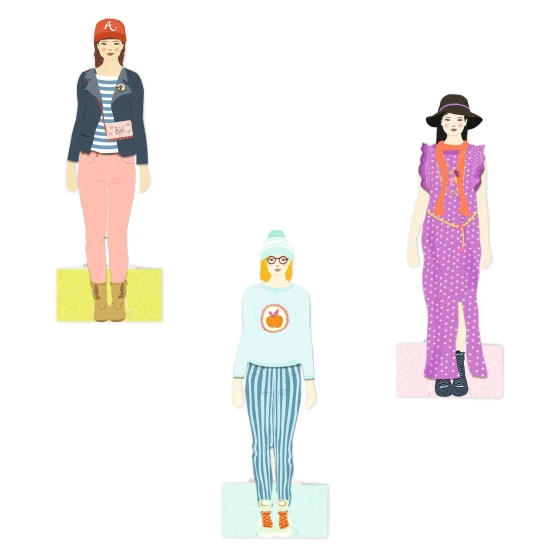 Papírové panenky: Mega šatník