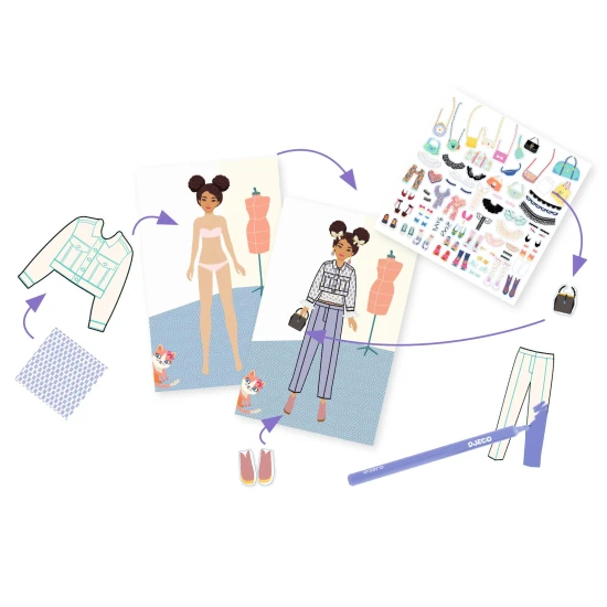 Kreativní sada Navrhni si módní kolekci Trendy