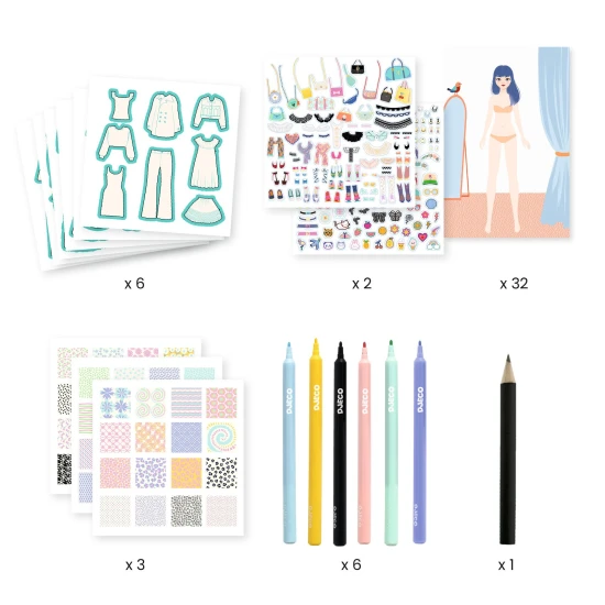 Kreativní sada Navrhni si módní kolekci Trendy