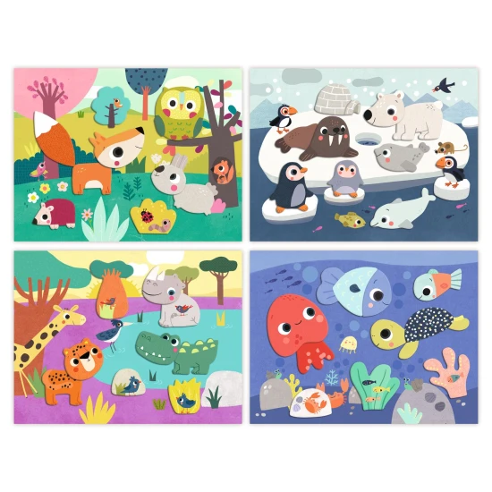 První koláž pro nejmenší Zvířátka