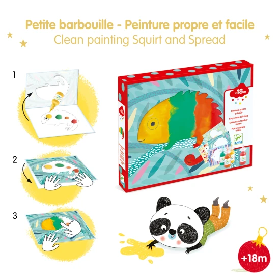 Prstové barvy Vytlač a rozetři