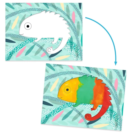 Prstové barvy Vytlač a rozetři