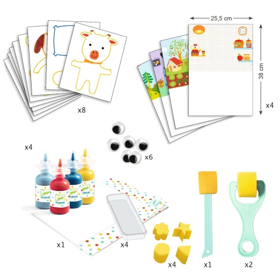 Malování s houbami: Dobrodružství s plyšovými hračkami