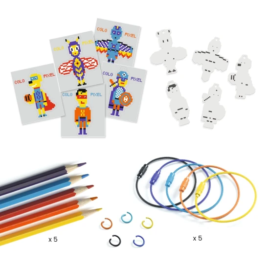 DIY Vyrob si sám Hrdinové Pixel Art