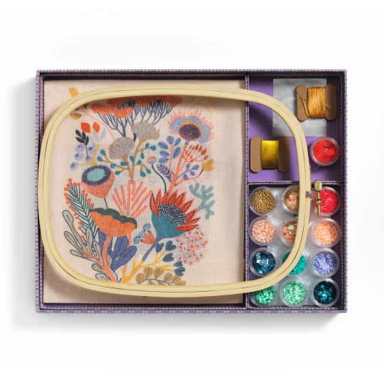 Korálkování na plátně Květiny Ateliér 58