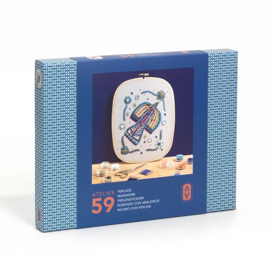 Korálkování na plátně Pták Ateliér 59