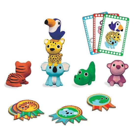 Djeco Hra Moje Veselá džungle Hra Veselá džungle společenská hra plná pohybu a šikovnosti.