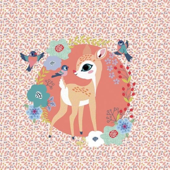 Hrací skříňka s miloučkou figurkou srnčete uvnitř.