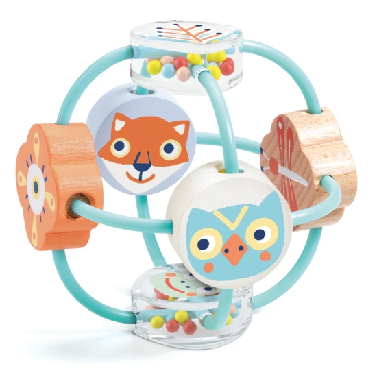 Chrastítko ve tvaru míče.