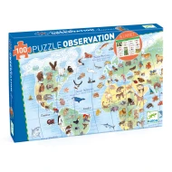Objevovací puzzle Zvířata světa 100 ks Objevovací puzzle Zvířata světa 100 ks