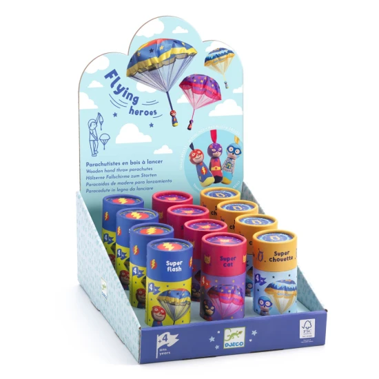 létající parašutista. Udržíte je ve vzduchu co nejdéle?