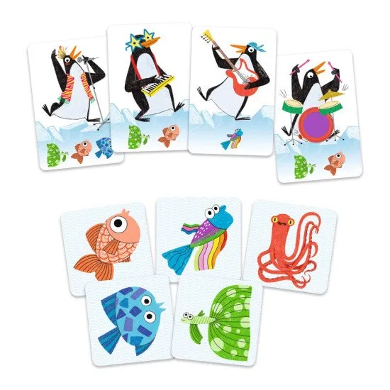 Strategická karetní hra Rocková kapela, při které vyhrává ten, kdo první sestaví kapelu.