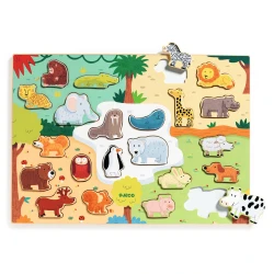 Vkládací puzzle Zvířátka světa Vkládací puzzle Zvířátka světa