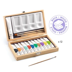 Výtvarný umělecký kufřík - kvašové barvy 12ks