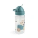 Done by Deer Láhev s brčkem Tiny farm modrá 350 ml