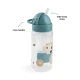Done by Deer Láhev s brčkem Tiny farm modrá 350 ml