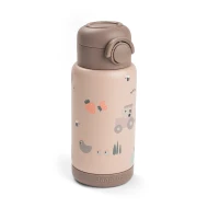 Termoláhev s brčkem Tiny farm růžová 340 ml