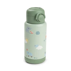 Termoláhev s brčkem Playground zelená 340 ml
