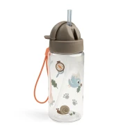 Láhev s brčkem Tiny trails písková 350 ml