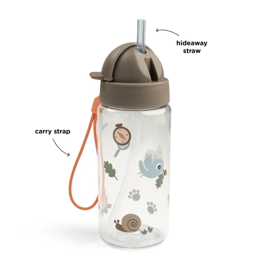 Done by Deer Láhev s brčkem Tiny trails písková 350 ml