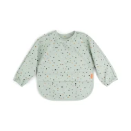 Bryndák s rukávy a kapsou Happy dots zelená