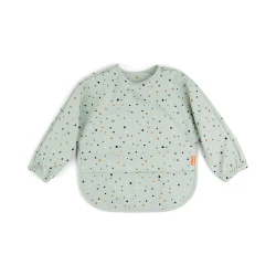 Bryndák s rukávy a kapsou Happy dots zelená