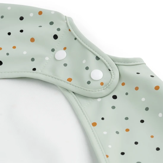 Done by Deer Bryndák s rukávy a kapsou Happy dots zelená