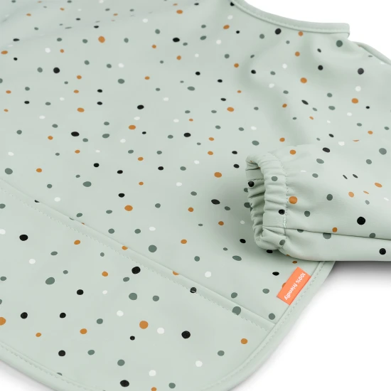 Done by Deer Bryndák s rukávy a kapsou Happy dots zelená