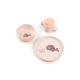 jídelní set Foodie s přísavkou Wally, růžový – Done by Deer DBD_1593001