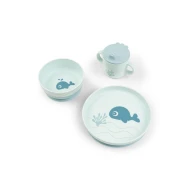 jídelní set Foodie s přísavkou Wally, modrý jídelní set Foodie s přísavkou Wally, modrý