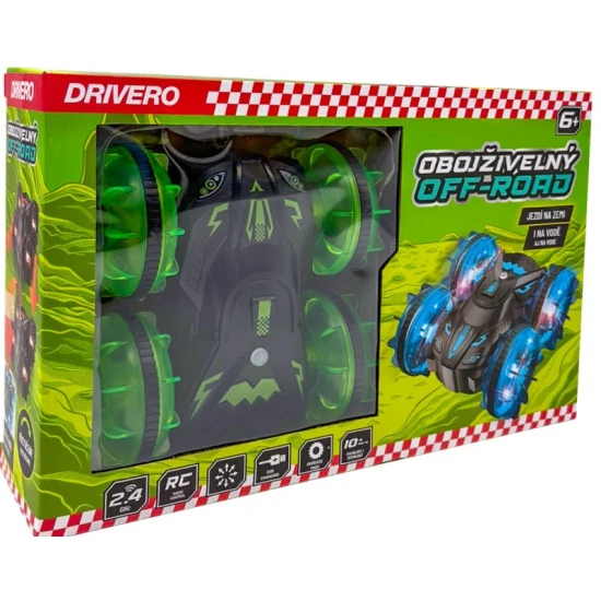 Drivero DRIVERO RC Obojživelný offroad, zelený