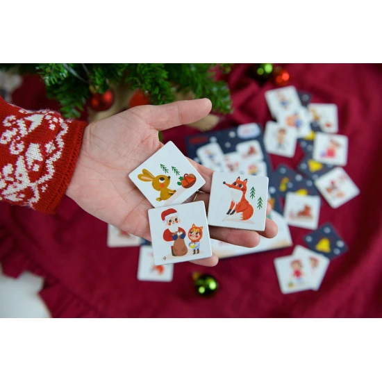 EDUkid Vánoční set pro milovníky Vánoc Vánoční set pro milovníky Vánoc - Magnetická kniha Vánoce a Pexeso Vánoce