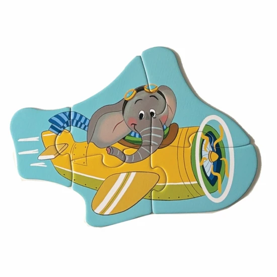 První puzzle Doprava 6v1 – dětské puzzle se zvířátky a dopravními prostředky