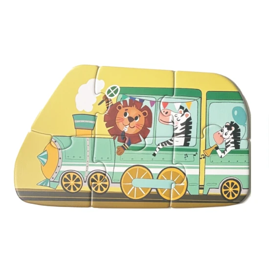 První puzzle Doprava 6v1 – dětské puzzle se zvířátky a dopravními prostředky