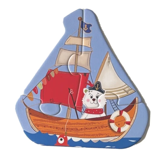 První puzzle Doprava 6v1 – dětské puzzle se zvířátky a dopravními prostředky