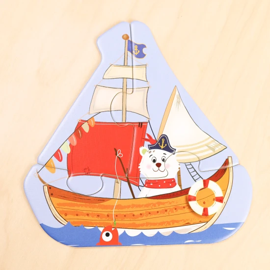 První puzzle Doprava 6v1 – dětské puzzle se zvířátky a dopravními prostředky