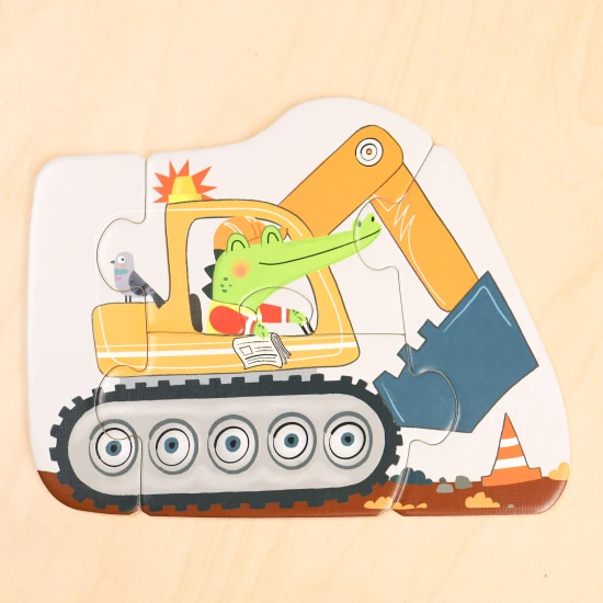 První puzzle Doprava 6v1 – dětské puzzle se zvířátky a dopravními prostředky