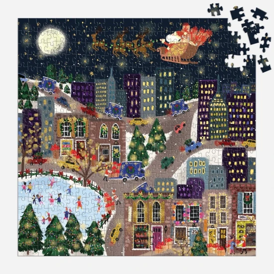 Puzzle Vánoční městečko Presentville 500 dílů – Galison CHB8361