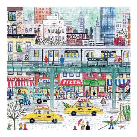 Poskládejte toto 500 dílné puzzle a odhalte zimní říši divů v New Yorku.