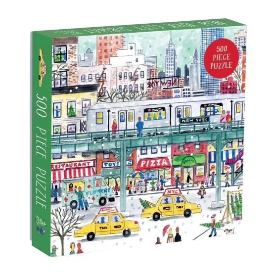 Poskládejte toto 500 dílné puzzle a odhalte zimní říši divů v New Yorku.