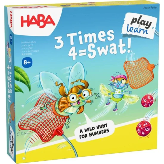 Společenská hra Pác Malá násobilka do 100 - děti se učí násobilku a zlepšují koncentraci při zábavné hře s mouchami.