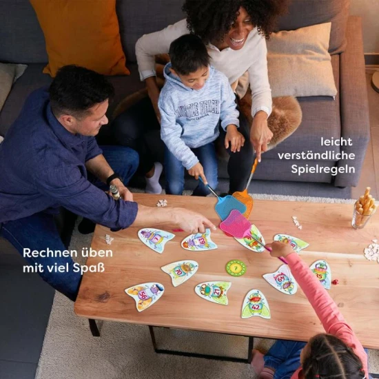 Společenská hra Pác Malá násobilka do 100 - děti se učí násobilku a zlepšují koncentraci při zábavné hře s mouchami.