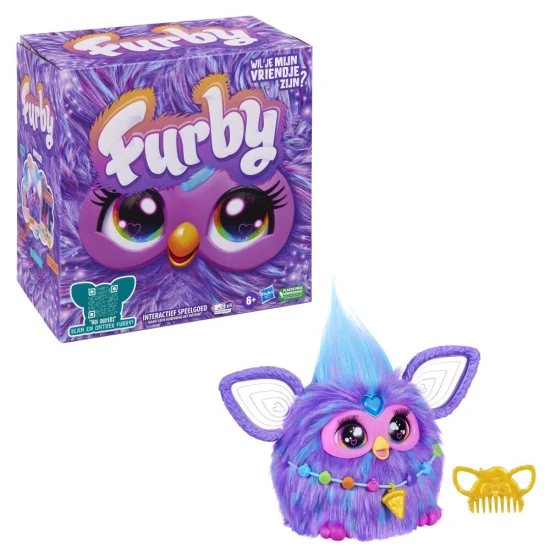 Hasbro Furby fialové barvy – interaktivní plyšová hračka