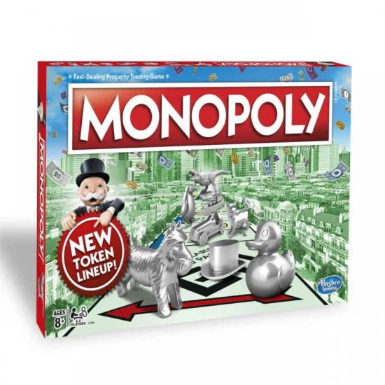 Monopoly - oblíbená společenská hra pro celou rodinu s novými figurkami.