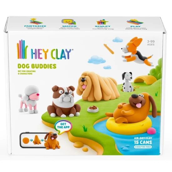 Vymodelujte si originální veselé postavičky pejsků s Hey Clay.