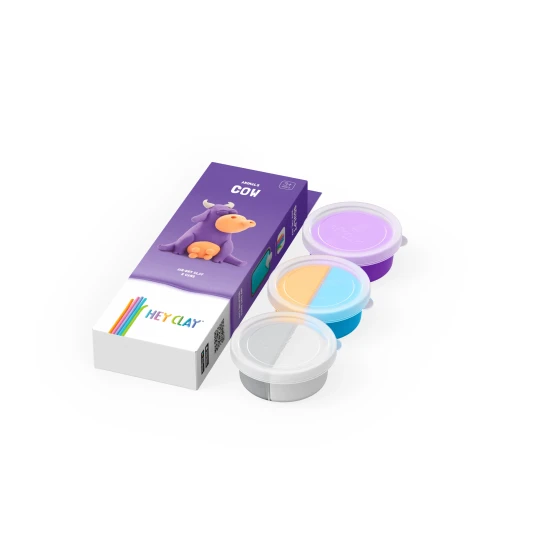 Vymodelujte si originální zvířátko Kráva s Hey Clay