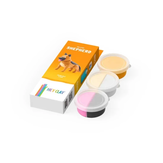 Vymodelujte si originální zvířátko Dog story Ovčácký pes s Hey Clay