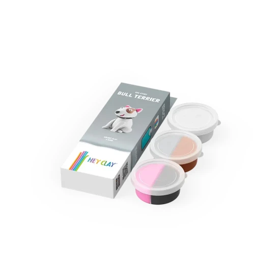 Vymodelujte si originální zvířátko Dog story Bulteriér s Hey Clay