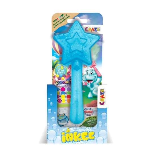 Kouzelná hůlka Sparkling Drops s kapkami do koupele – INKEE 0759388